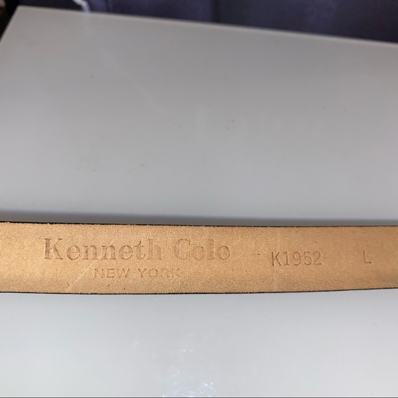 Kenneth Cole NY K1952 black leather belt - Picture 2 of 5